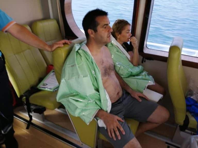 Murat Goldştay ve Ailesi Kadıköy açıklarında kaza geçirdiler