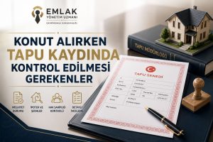 Konut Alırken Tapu Kaydında Kontrol Edilmesi Gerekenler