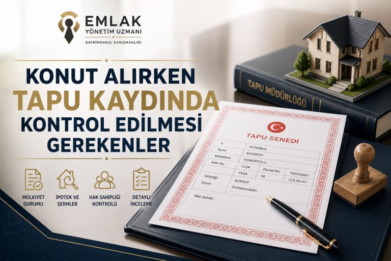 Konut Alırken Tapu Kaydında Kontrol Edilmesi Gerekenler