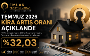Temmuz 2026 Kira Artış Oranı %32,03 Olarak Açıklandı temmuz 2026 kiraş artış oranı ne oldu